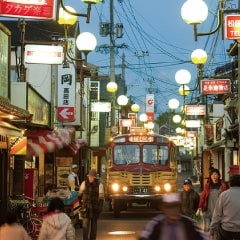 写真：昭和の町（レンタサイクル完備）